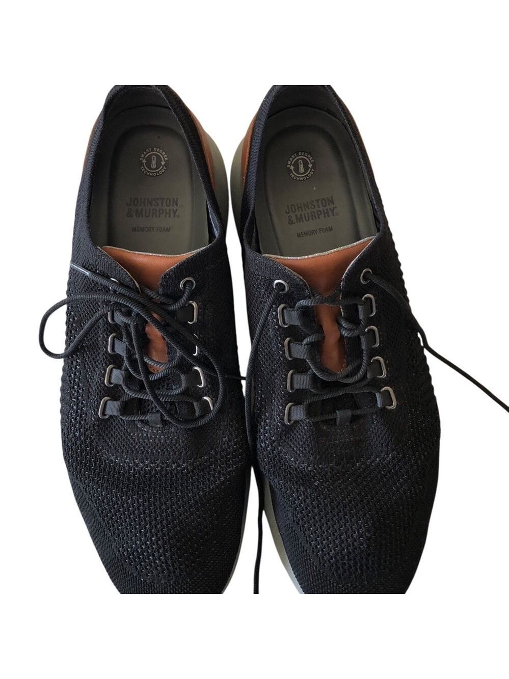 Johnston & Murphy Size 12M Amherst Knit U-Throat Sneakers Oxfords